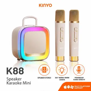 Kinyo K88 Speaker Karaoke (2 Mic)