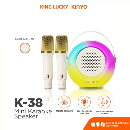 Kinyo K38 Speaker Karaoke (2 Mic)
