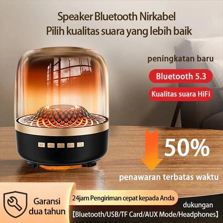 Speaker Bluetooth Portabel Bass Kuat Lampu RGB