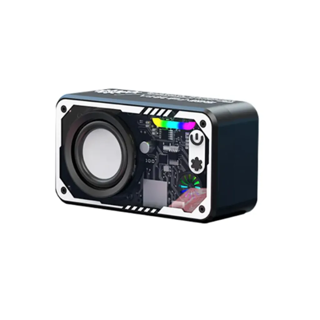 Speaker Transparan Bluetooth RGB