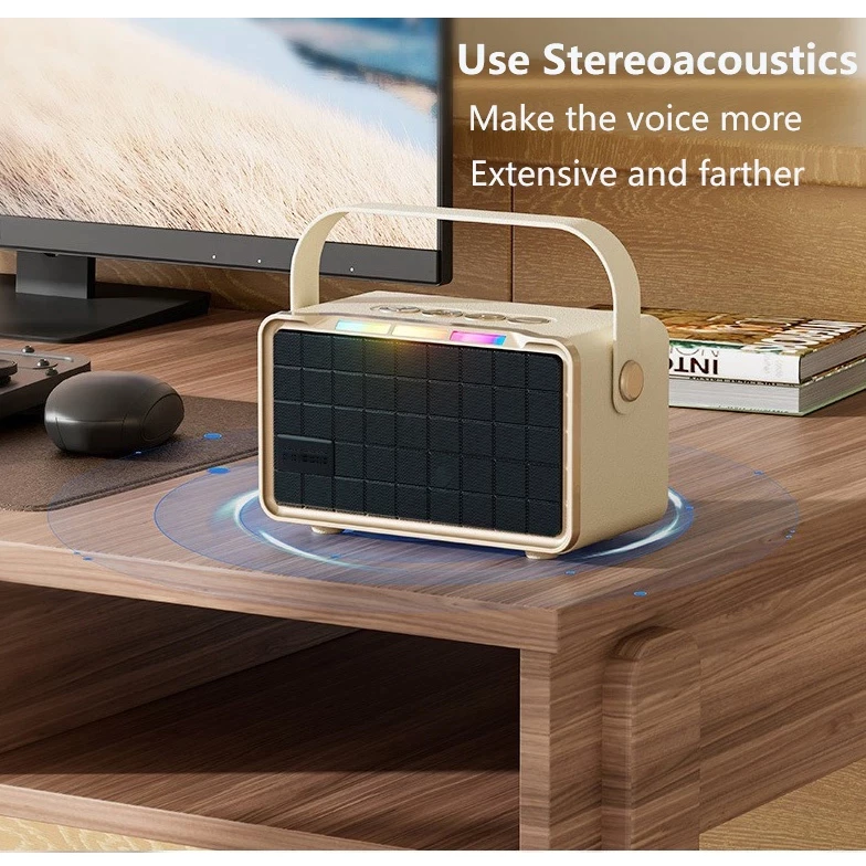 Speaker Retro Mini Portabel FM Tuner